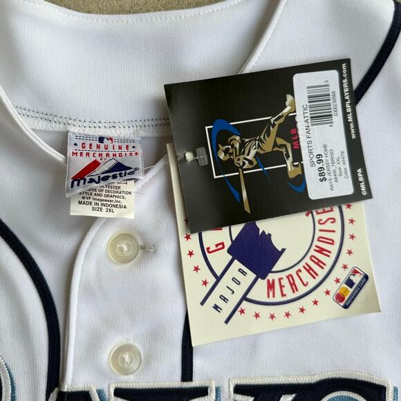 Tampa Bay Rays Carlos Peña #23 MLB Baseball Jersey Size 2XL NEW WITH TAGS - Picture 3 of 8